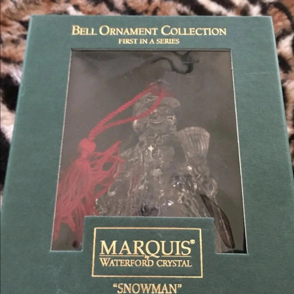 Marquis Waterford Snowman Ornament..NWT